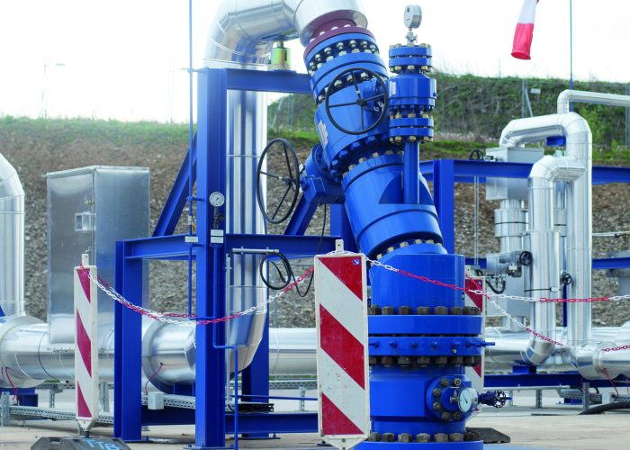 Hartmann wellhead for geothermal injection well, GKT project Traunreut